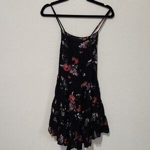 Floral Black Dress